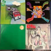 ROCK - 10 LPS INCLUDING THE WHO - A QUICK ONE, REACTION MONO 593 002, LOVE - FOUR SAIL, STEREO
