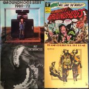 THE GROUND HOGS - 4LP'S - THANK GOD FOR THE BOMB - BLACK LABELS, SPLIT - 1ST PRESSING, WHO WILL SAVE