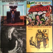 THE GROUND HOGS - 4LP'S - THANK GOD FOR THE BOMB - BLACK LABELS, SPLIT - 1ST PRESSING, WHO WILL SAVE