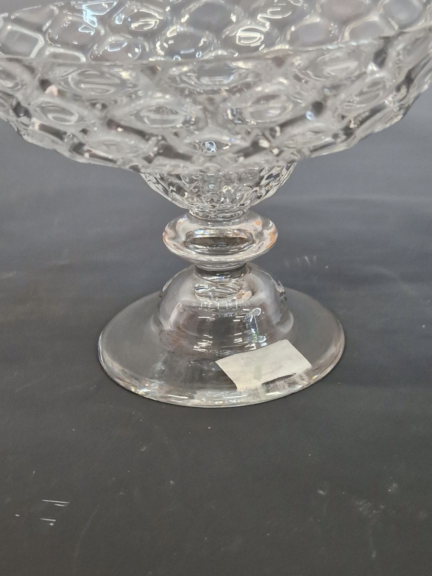 AN 18th C. ALE GLASS WITH TEARED STEM AND FOLDED FOOT, TWO GLASSES WITH DIAMOND DIAPERED BOWLS, - Image 12 of 13