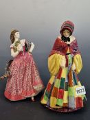 A ROYAL DOULTON FIGURE OF THE PARSONS DAUGHTER, HN 564 TOGETHER WITH A DOULTON FIGURE OF CARMEN,