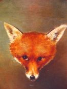 A DECORATIVE PICTURE OF A FOX AFTER RICHMOND. 40 x 37cms