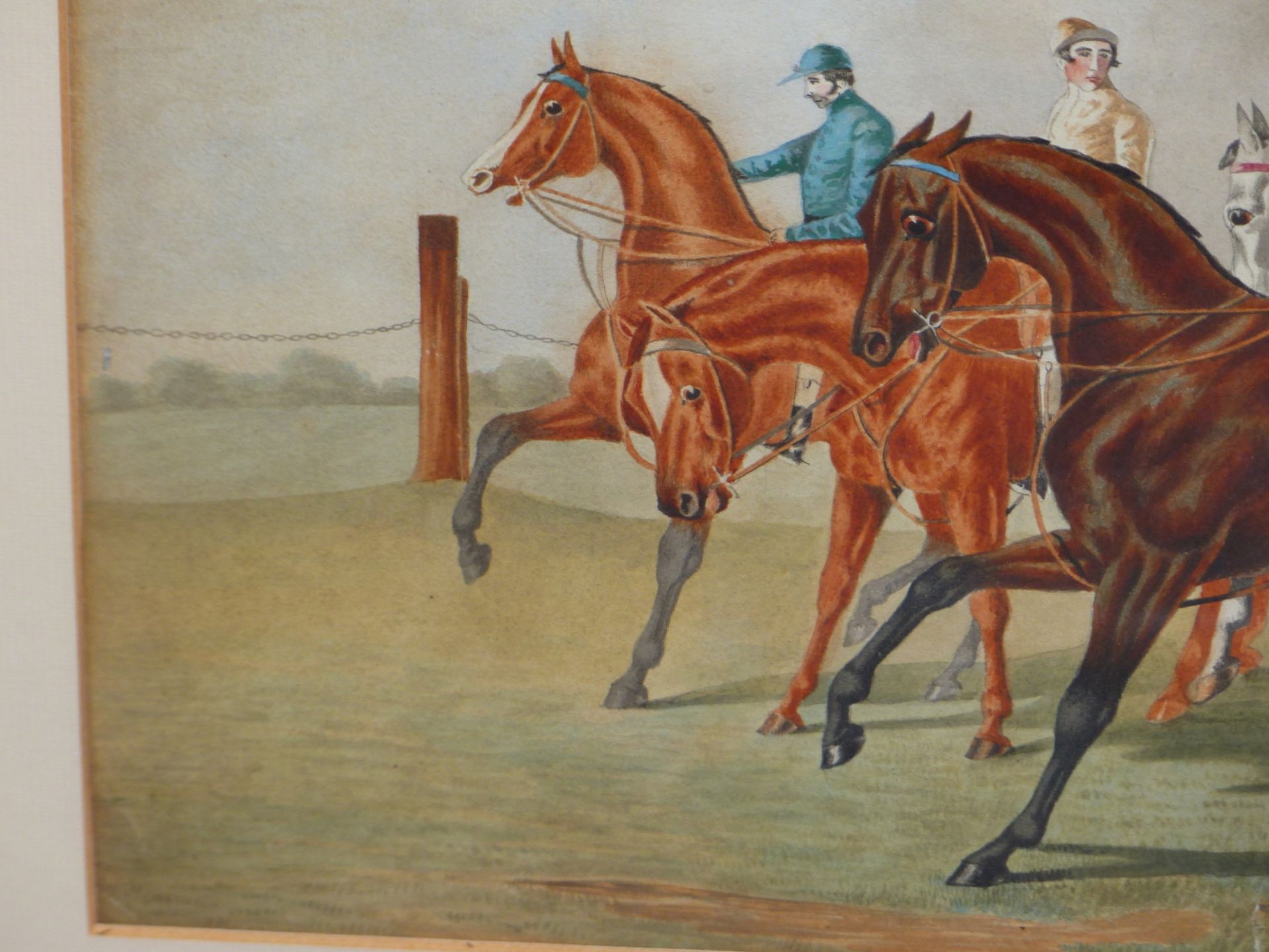 19th C. ENGLISH SCHOOL DANIEL O'ROUKE WINNING HE DERBY 1852, REPUTEDLY BY JAMES G. NOBLE, - Image 20 of 26