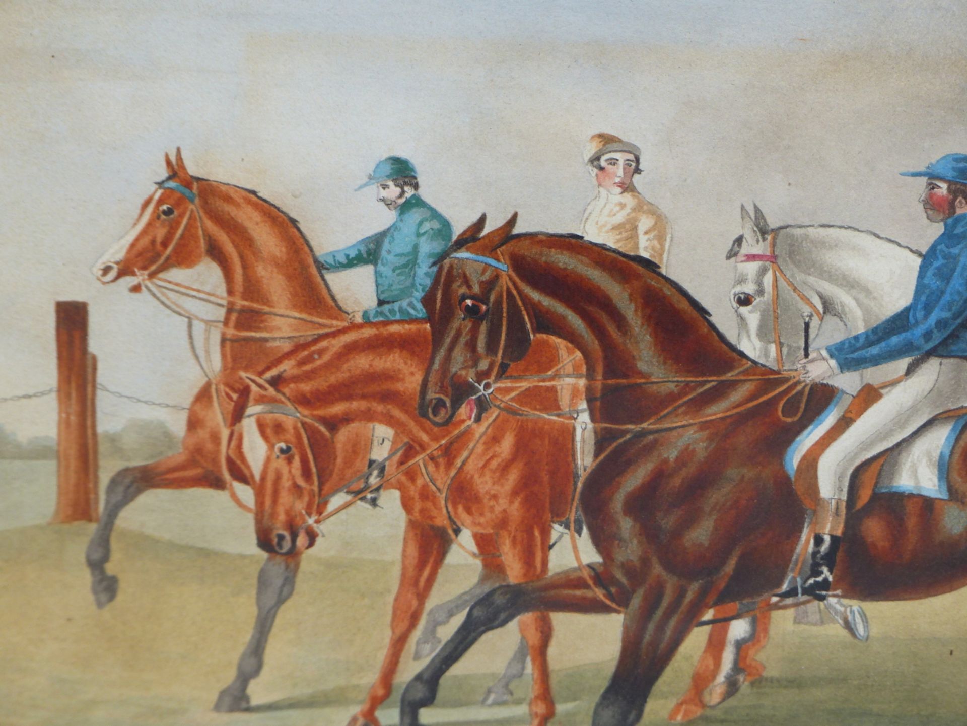 19th C. ENGLISH SCHOOL DANIEL O'ROUKE WINNING HE DERBY 1852, REPUTEDLY BY JAMES G. NOBLE, - Image 19 of 26