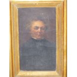 19TH CENTURY ENGLISH SCHOOL. PORTRAIT STUDY OF A GENTLEMAN. OIL ON CANVAS. 12 X 22 cm.