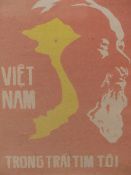 1965 VIETNAMESE PROPOGANDA POSTER. LITHOGRAPH, 28.5 X 38.5 CM