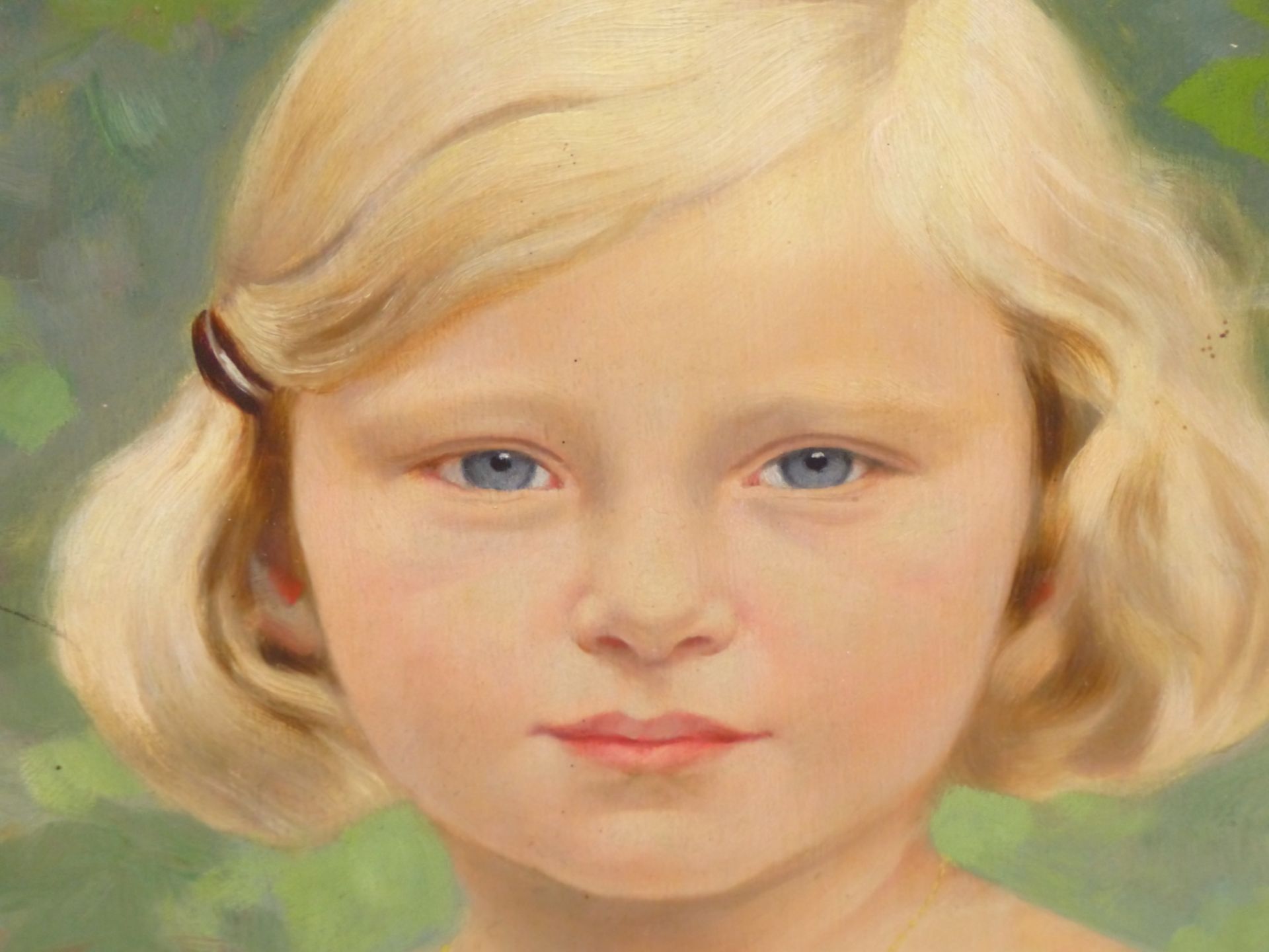 M. SPILHACZEK (1876-1961) ARR. PORTRAIT OF A YOUNG GIRL, SIGNED AND DATED 1930, OIL ON BOARD. 49 x - Image 6 of 8