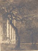 ANNE MONTGOMERY, AUSTRALIAN 1908-1991 "CITY SHADOWS", NIGHT STREET SCENE DATED 1931, EDITION 5 OF