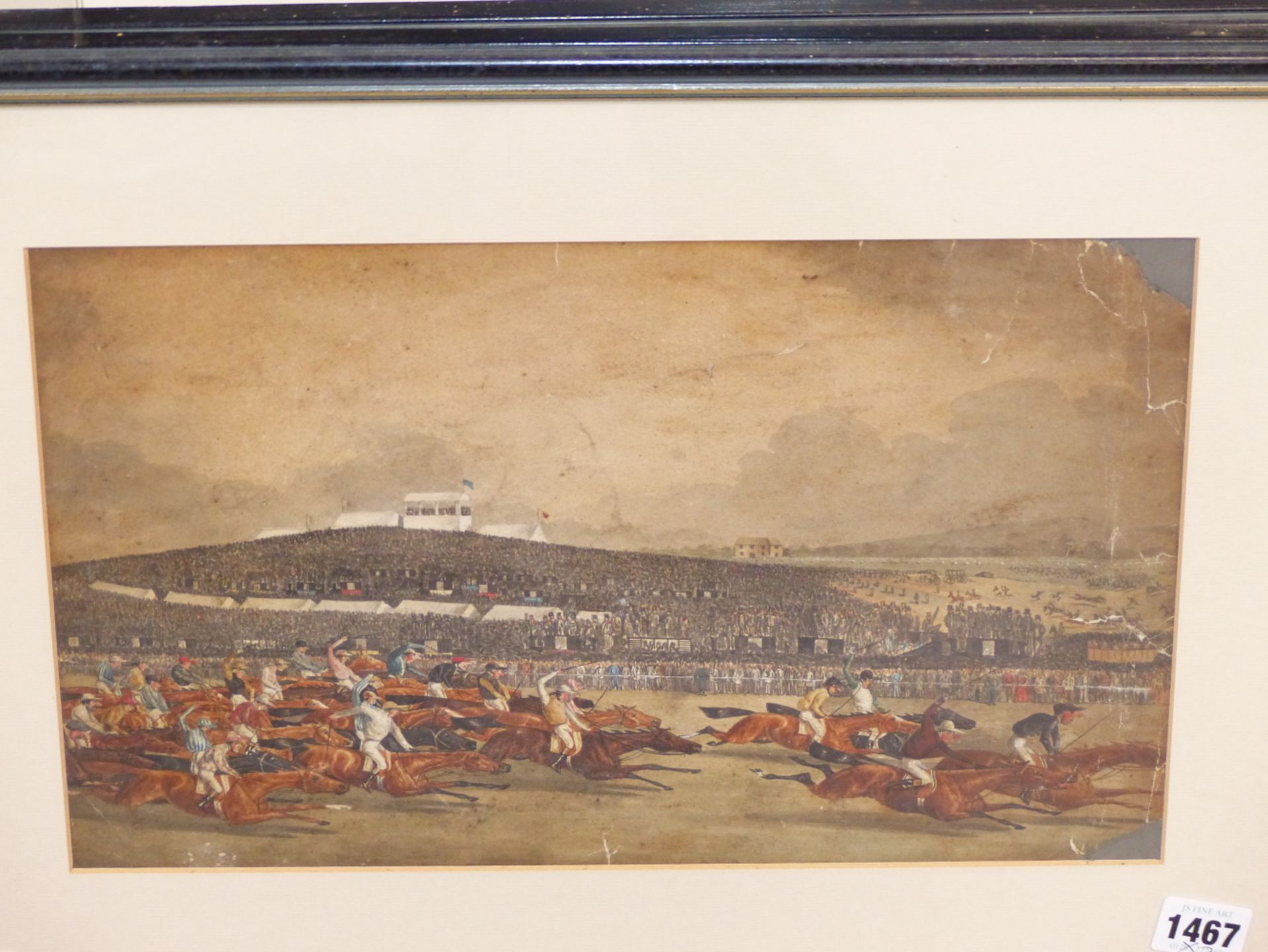 19th C. ENGLISH SCHOOL DANIEL O'ROUKE WINNING HE DERBY 1852, REPUTEDLY BY JAMES G. NOBLE, - Image 8 of 26