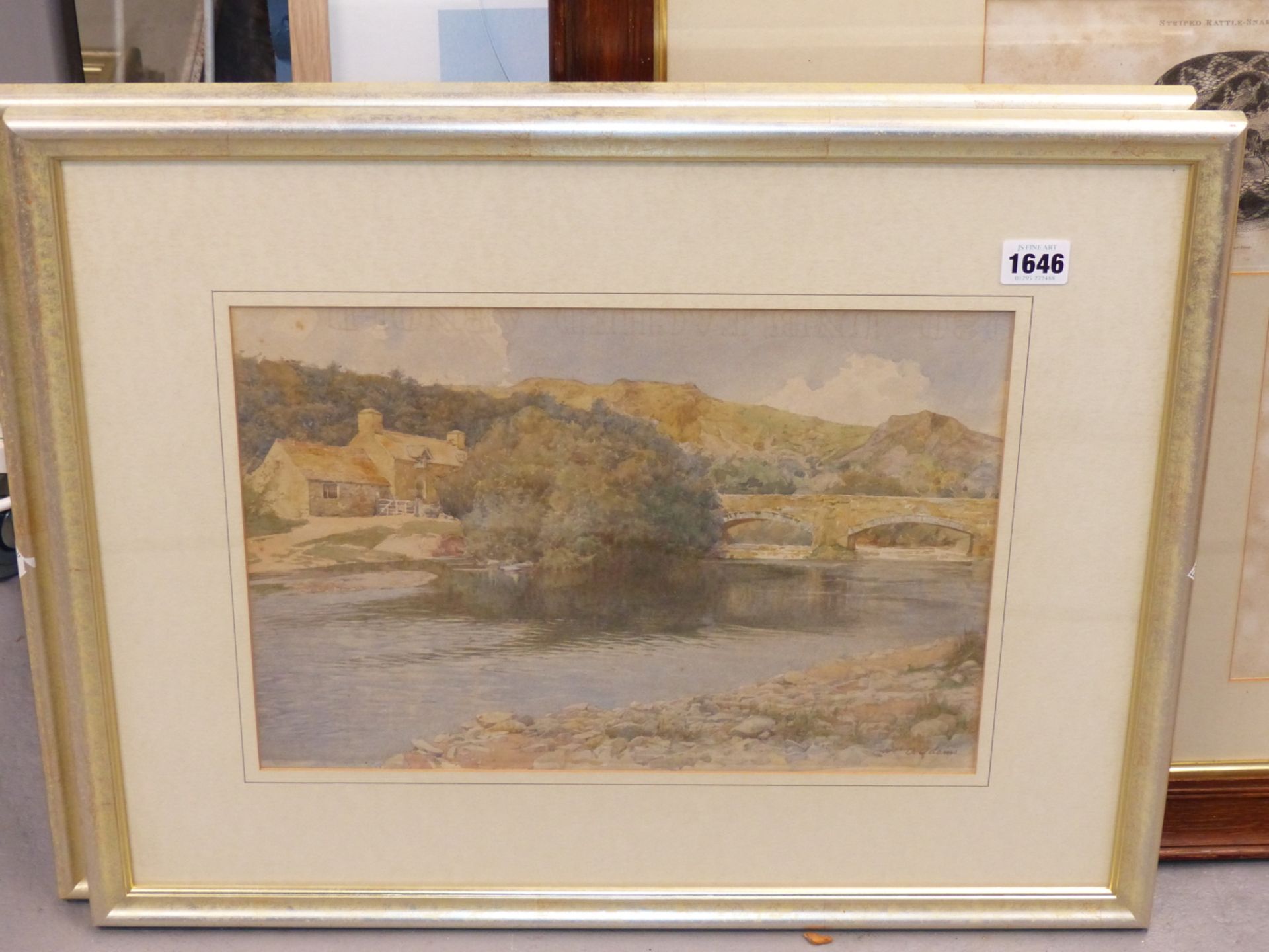 A. ADAMS (EARLY 20TH CENTURY) ROCKY MOUNTAINOUS LANDSCAPE WATERCOLOUR SIGNED L/L. TOGETHER WITH A - Image 3 of 10