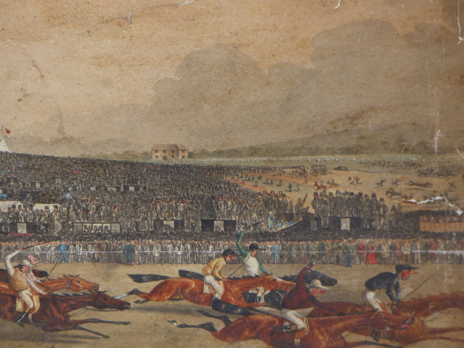 19th C. ENGLISH SCHOOL DANIEL O'ROUKE WINNING HE DERBY 1852, REPUTEDLY BY JAMES G. NOBLE, - Image 5 of 26