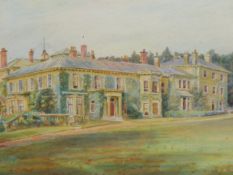 A.I. SAGE. ( EARLY 20TH CENTURY) A COUNTRY HOUSE - THORNCOMBE SURREY. WATERCOLOUR. SIGNED L/R TITLED