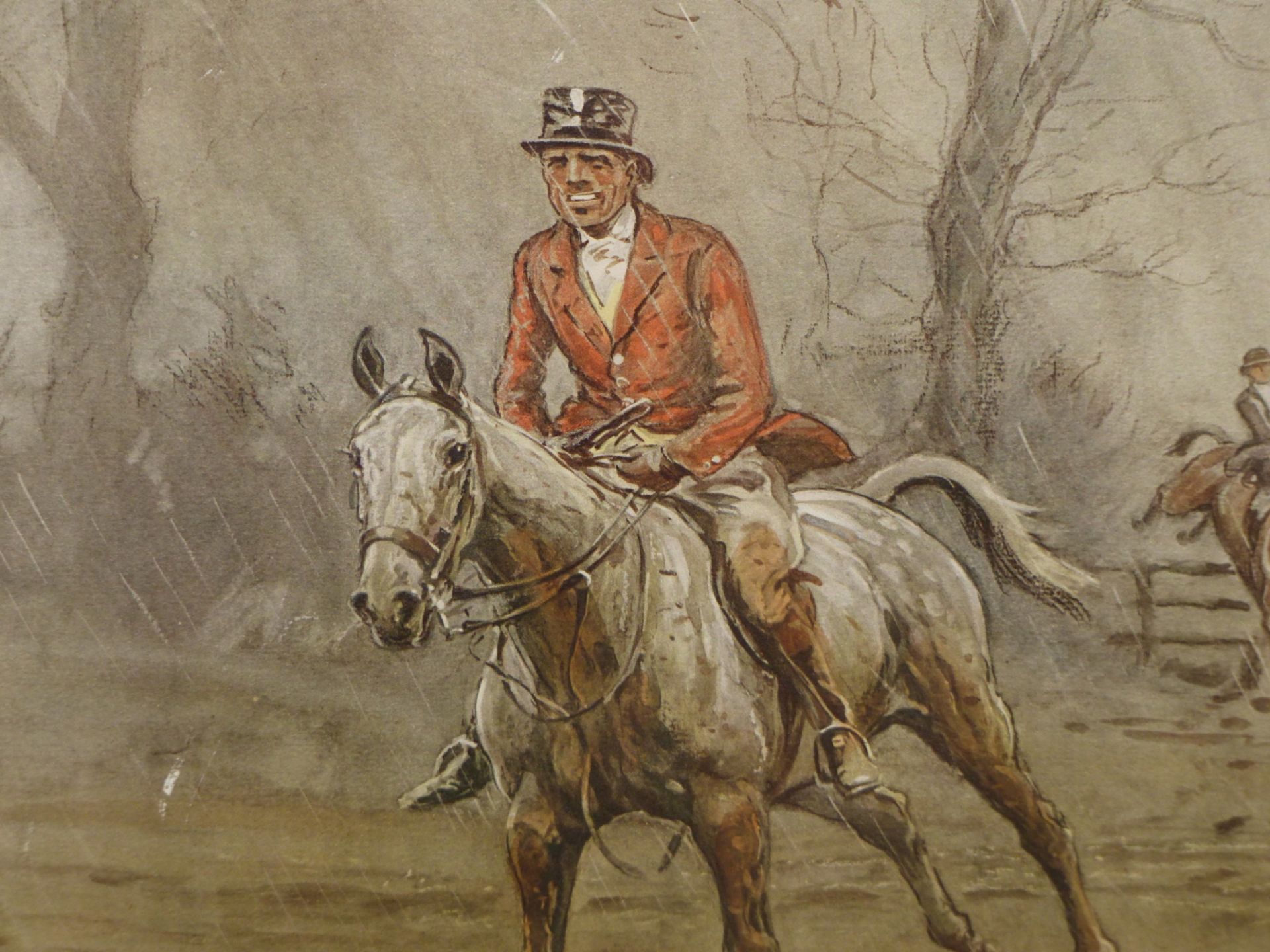 AFTER SNAFFLES (CHARLES JOHNSON PAYNE) A PENCIL SIGNED COLOUR PRINT ENTITLED MERRY ENGLAND. 45 x - Image 2 of 5