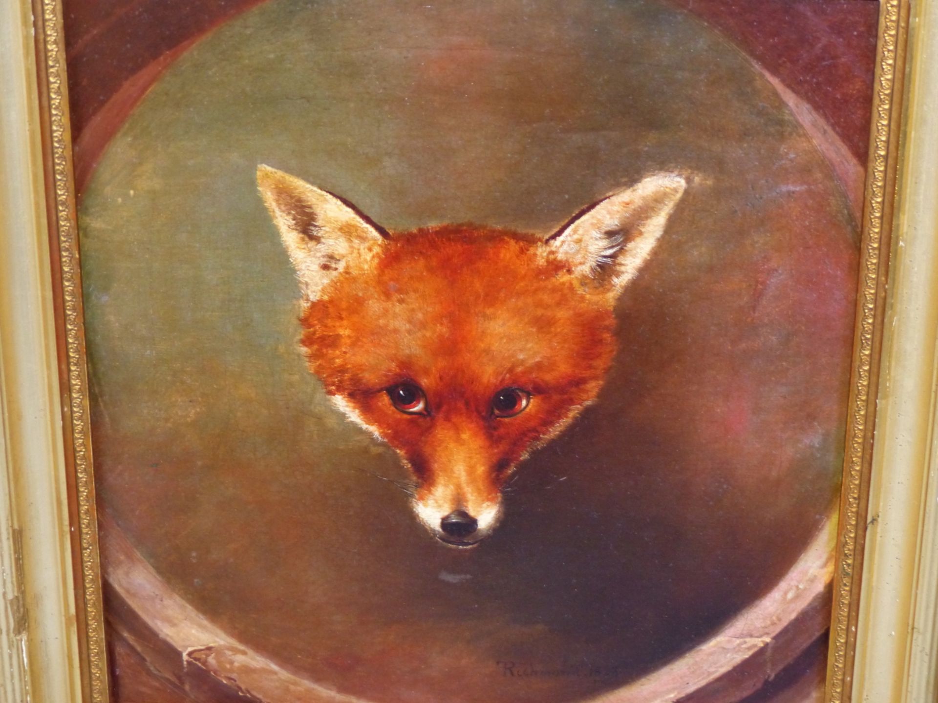 A DECORATIVE PICTURE OF A FOX AFTER RICHMOND. 40 x 37cms - Image 11 of 17