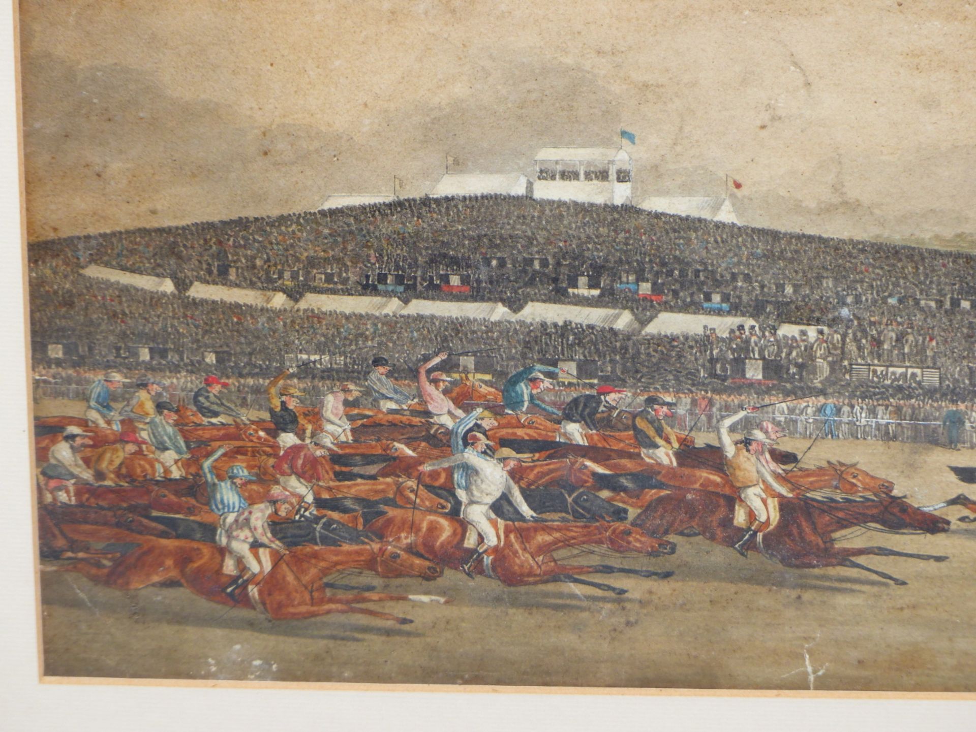 19th C. ENGLISH SCHOOL DANIEL O'ROUKE WINNING HE DERBY 1852, REPUTEDLY BY JAMES G. NOBLE, - Image 7 of 26