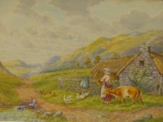 SIDNEY WATTS (EARLY 20TH CENTURY) A TRIBUTARY OF THE THAMES & ON THE BRECON BEACONS. A PAIR OF