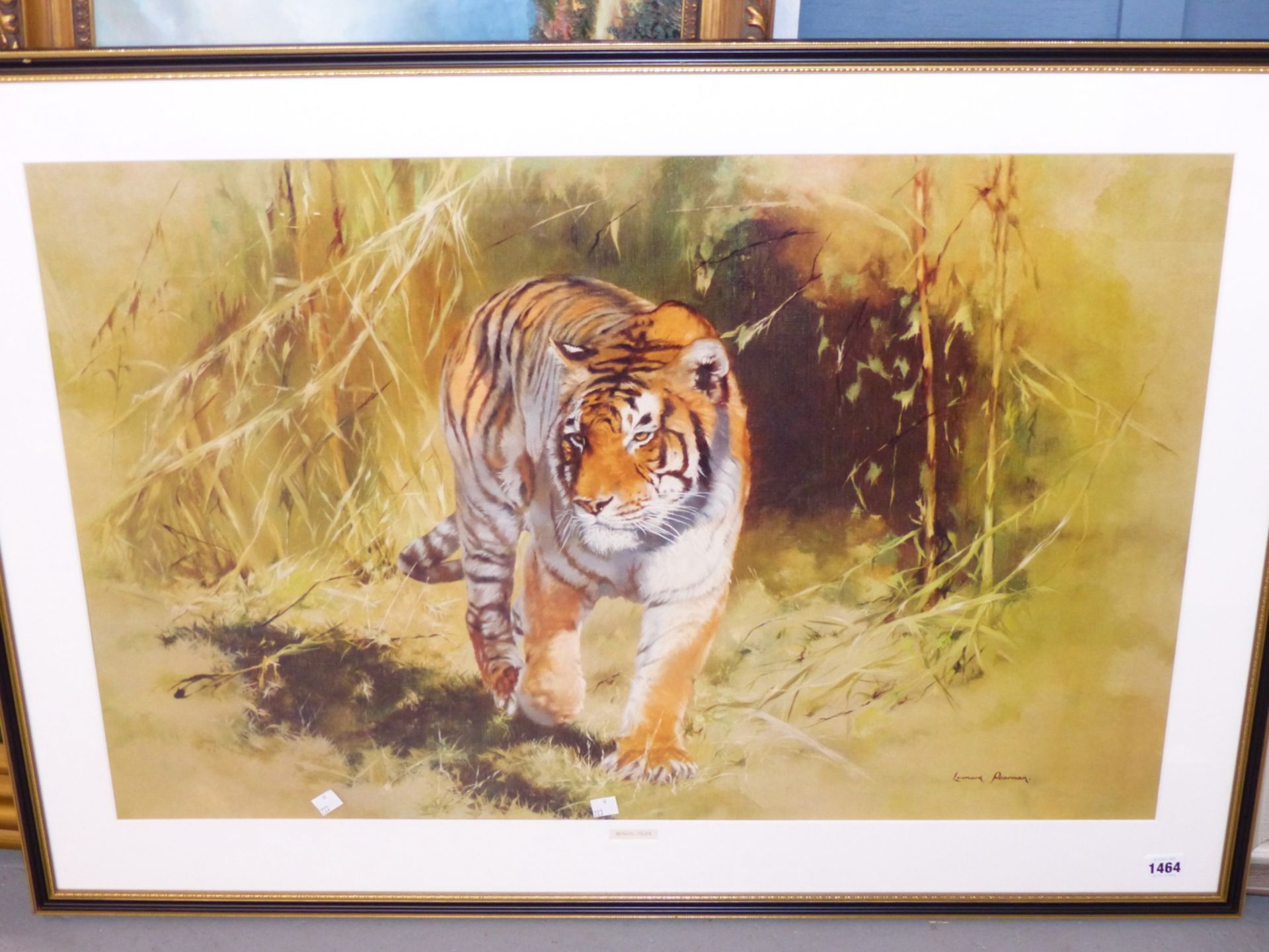 AFTER LEONARD PEARMAN A COLOUR PRINT OF A BENGAL TIGER. 54 x 84cms - Image 2 of 6