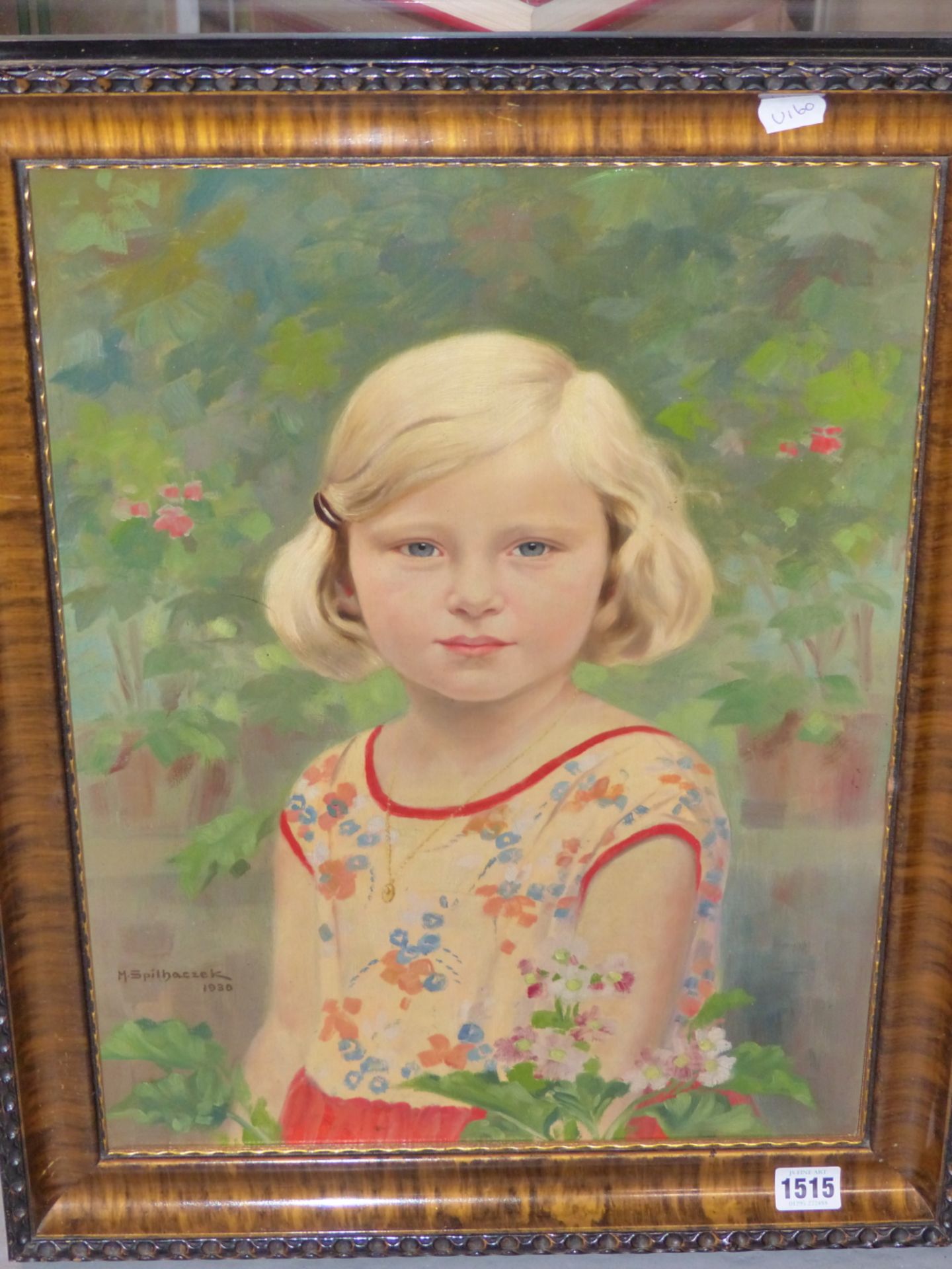 M. SPILHACZEK (1876-1961) ARR. PORTRAIT OF A YOUNG GIRL, SIGNED AND DATED 1930, OIL ON BOARD. 49 x - Image 3 of 8