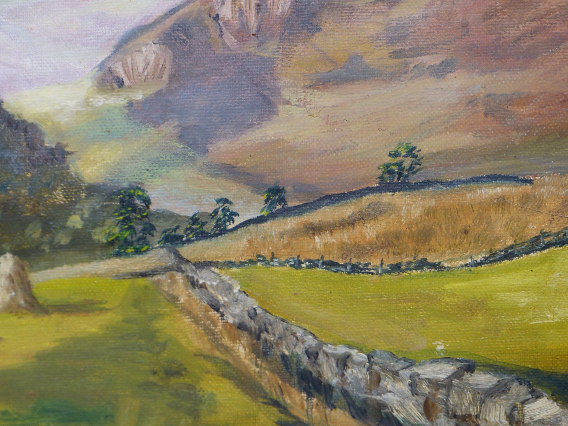 20th C. ENGLISH SCHOOL A HIGHLAND SCENE, OIL ON BOARD. 50 x 41cms - Image 5 of 8