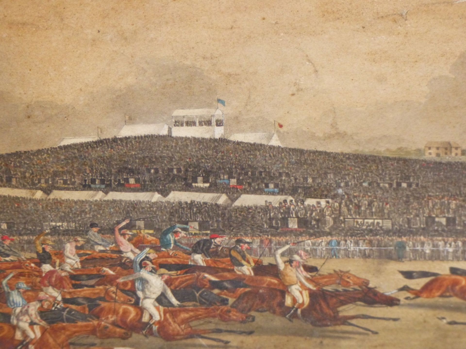 19th C. ENGLISH SCHOOL DANIEL O'ROUKE WINNING HE DERBY 1852, REPUTEDLY BY JAMES G. NOBLE, - Image 4 of 26
