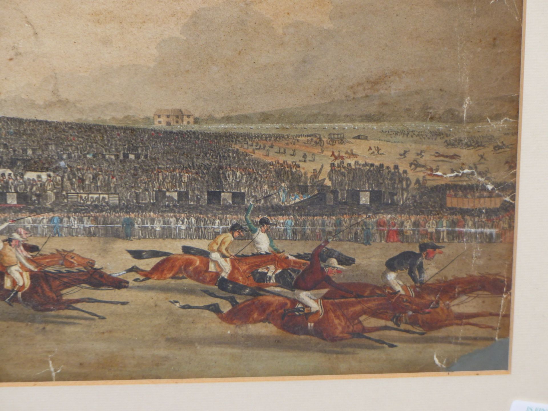19th C. ENGLISH SCHOOL DANIEL O'ROUKE WINNING HE DERBY 1852, REPUTEDLY BY JAMES G. NOBLE, - Image 6 of 26