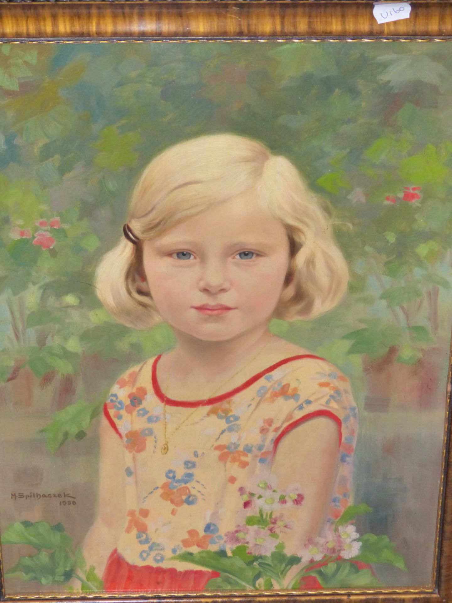 M. SPILHACZEK (1876-1961) ARR. PORTRAIT OF A YOUNG GIRL, SIGNED AND DATED 1930, OIL ON BOARD. 49 x - Image 2 of 8