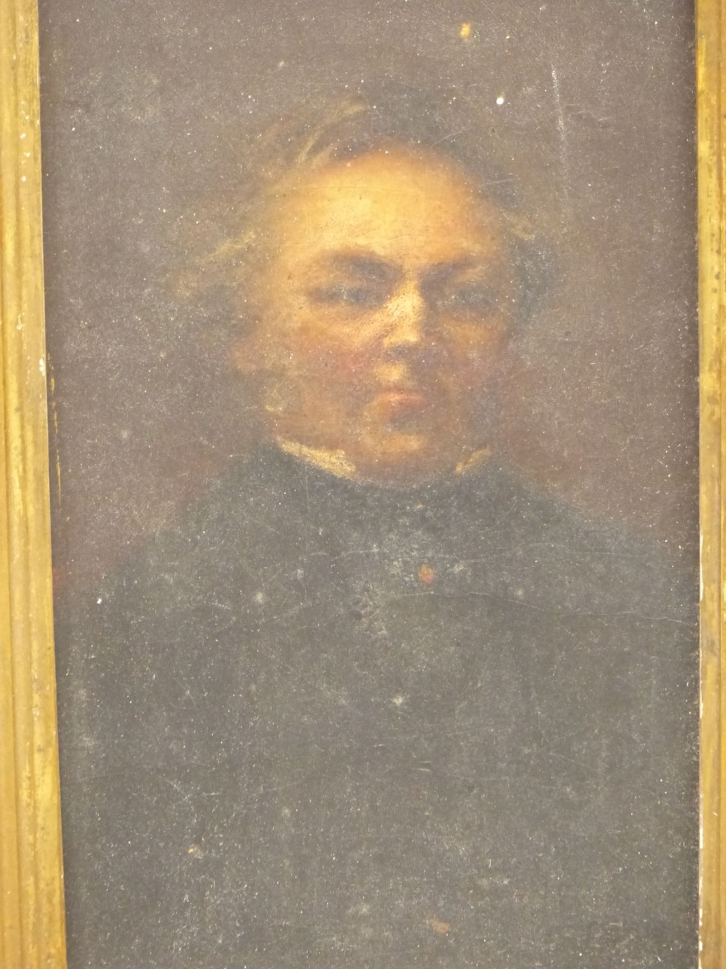 19TH CENTURY ENGLISH SCHOOL. PORTRAIT STUDY OF A GENTLEMAN. OIL ON CANVAS. 12 X 22 cm. - Image 2 of 5