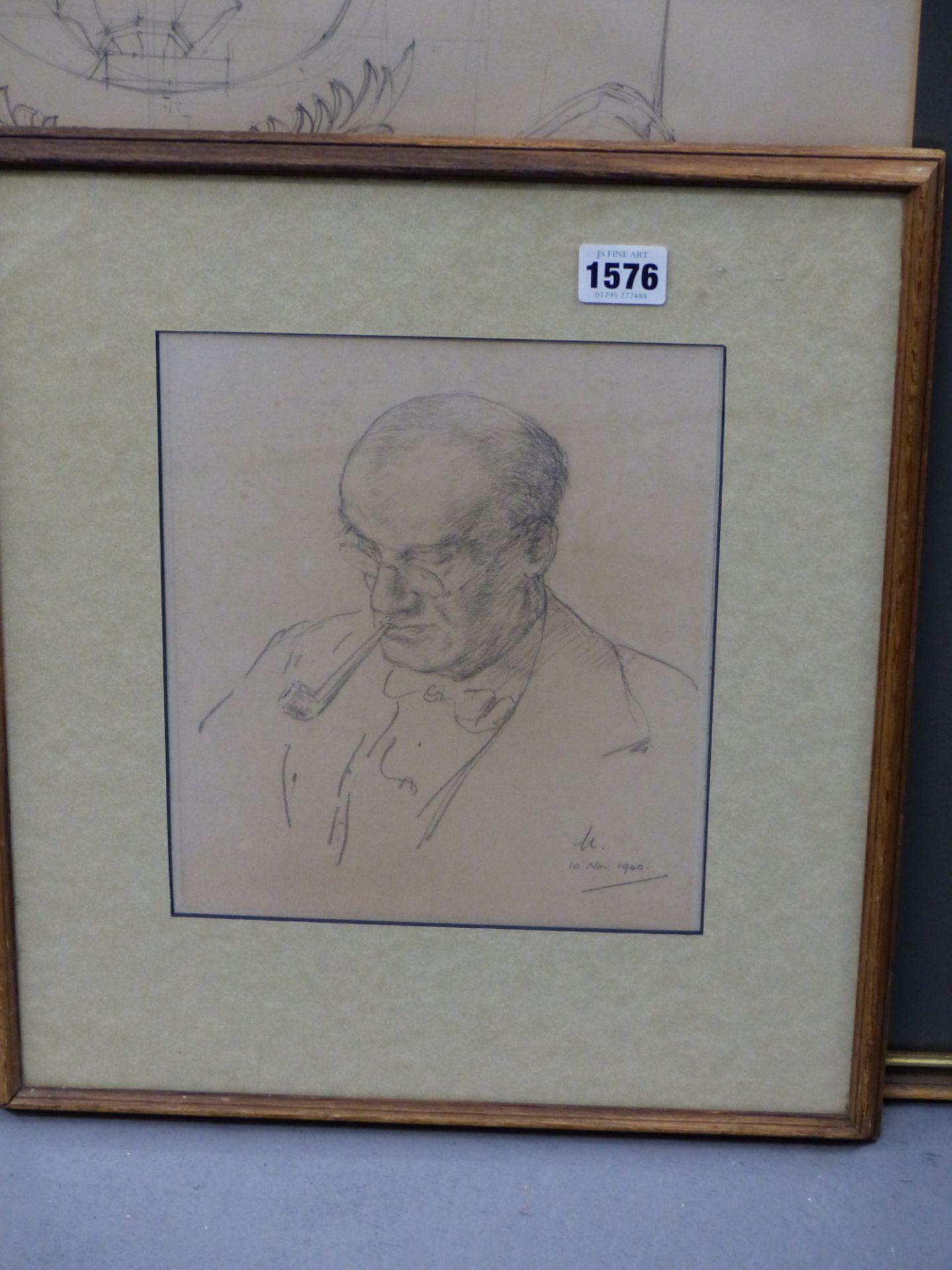 H. McDONALD CAMPBELL- PORTRAIT STUDY OF THE RT. HON. LORD MACMILLAN P.C, G.C.V.O- PENCIL ON PAPER, - Image 3 of 6