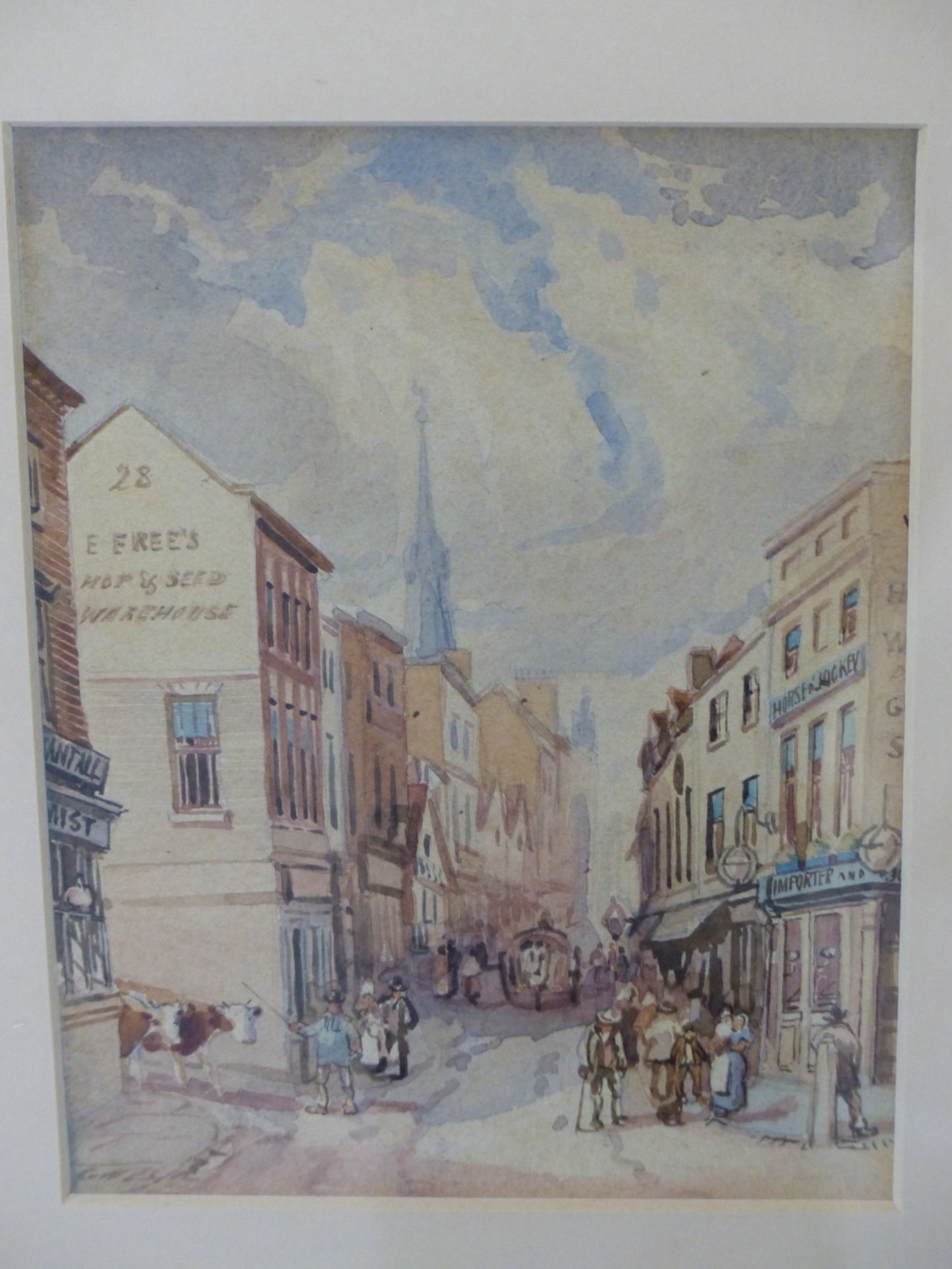 G. WARREN BLACKHAM (1839-1912) TWO BIRMINGHAM STREET SCENES, ONE SIGNED, WATERCOLOURS, FRAMED AS - Image 2 of 6