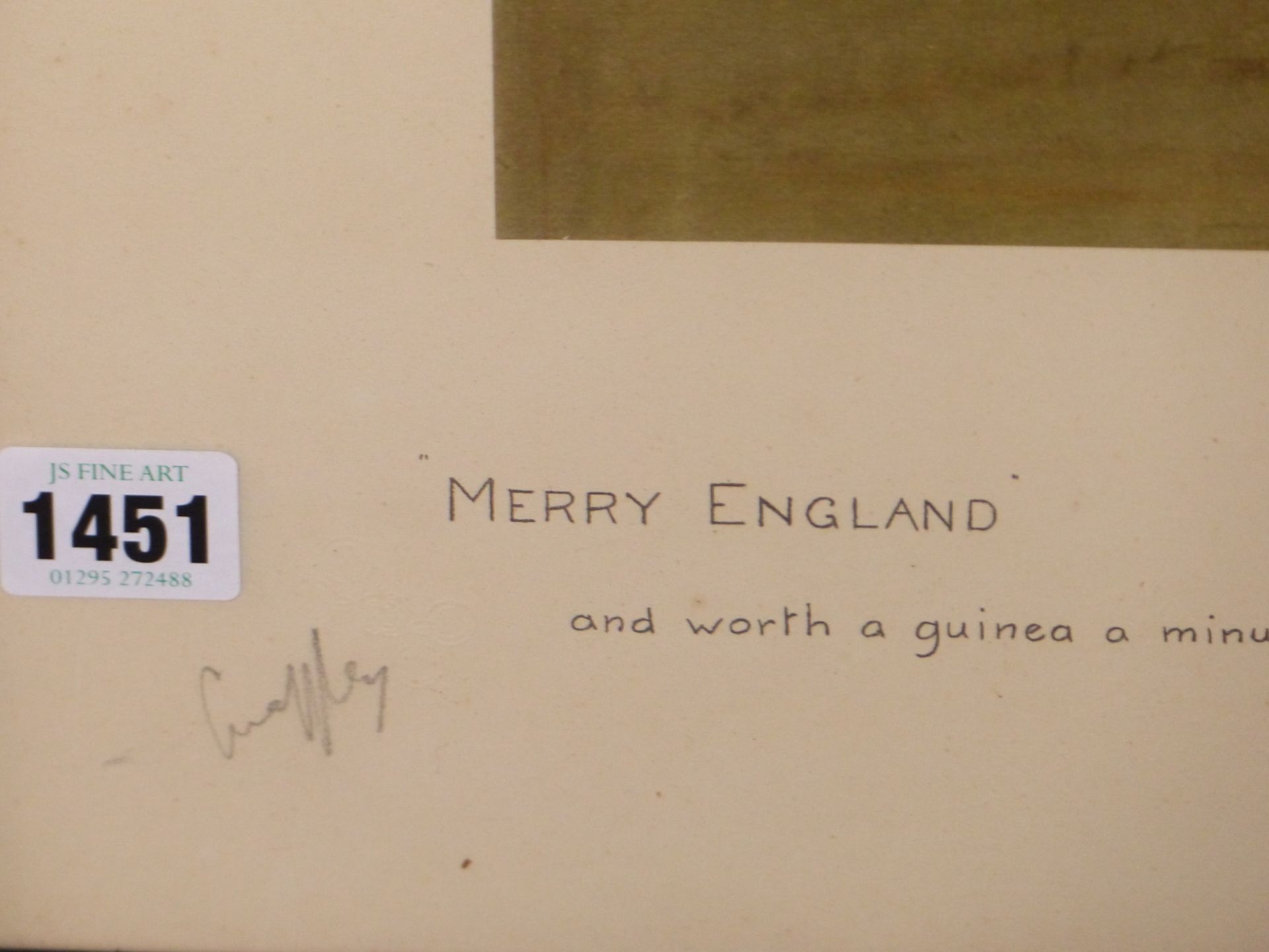 AFTER SNAFFLES (CHARLES JOHNSON PAYNE) A PENCIL SIGNED COLOUR PRINT ENTITLED MERRY ENGLAND. 45 x - Image 3 of 5