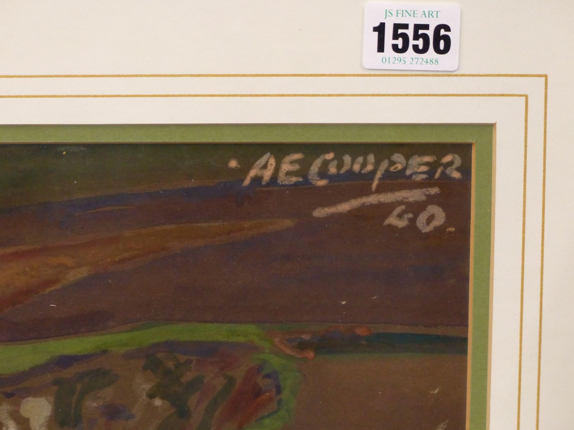 ALFRED EGERTON COOPER (1857-1939) CORNISH COASTAL CLIFFS. WATERCOLOUR & GOUACHE. SIGNED U/R 44 X - Image 3 of 5