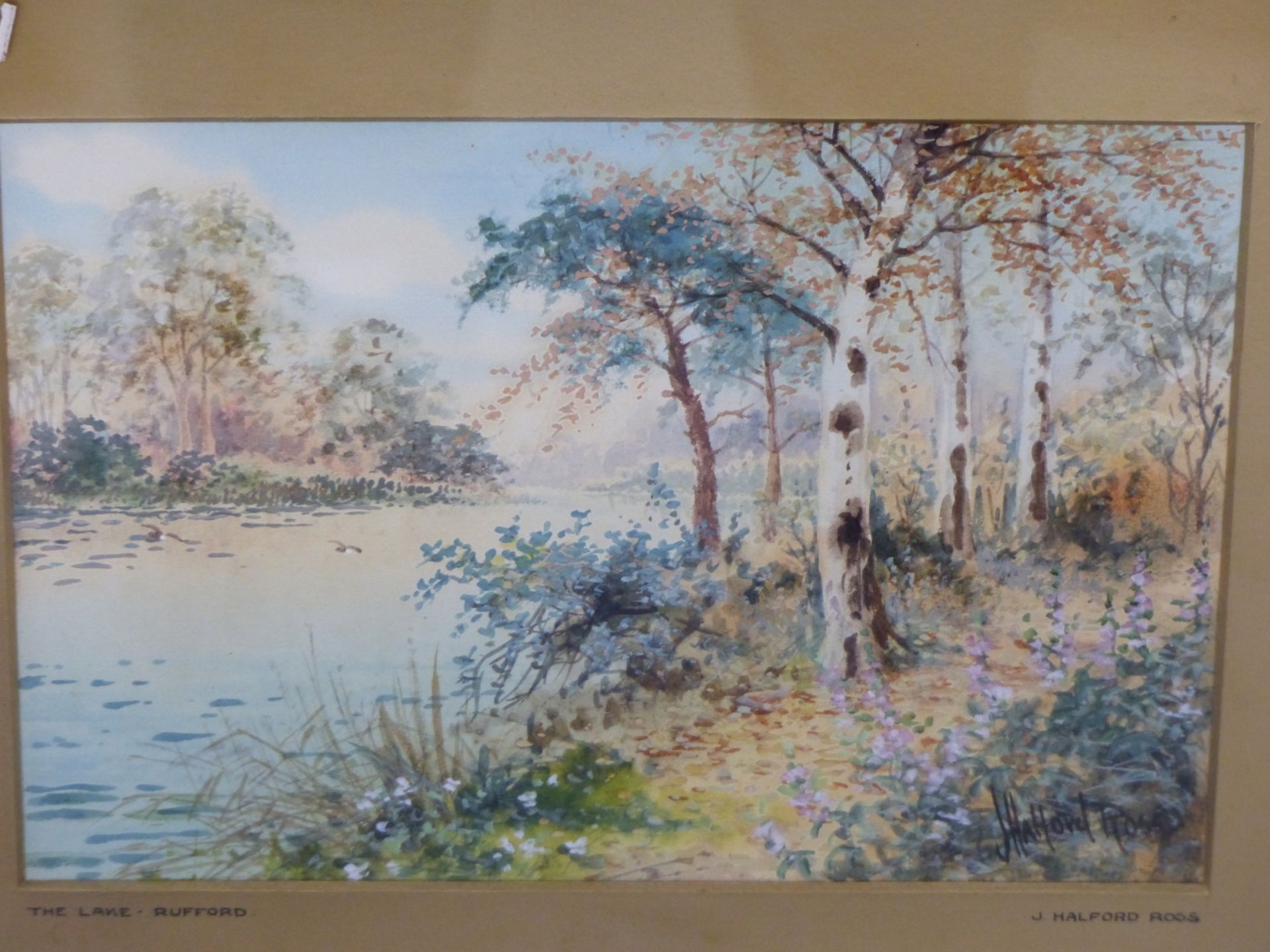 J. HALFORD ROSS (EARLY 20th C. ENGLISH SCHOOL) TWO WATERCOLOURS OF RIVER SCENES, SIGNED. 19 x - Image 2 of 5