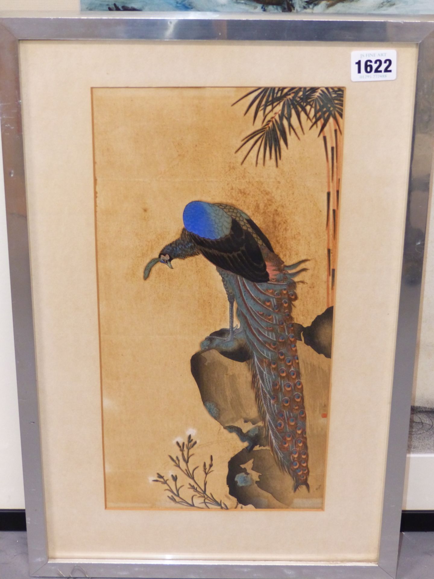 YAMAGUCHI SOKEN A.K.A TAKEJIRO, KYOTO 1759-1818, WOOD BLOCK PRINT OF A PEACOCK ON A ROCK, WITH - Image 4 of 22