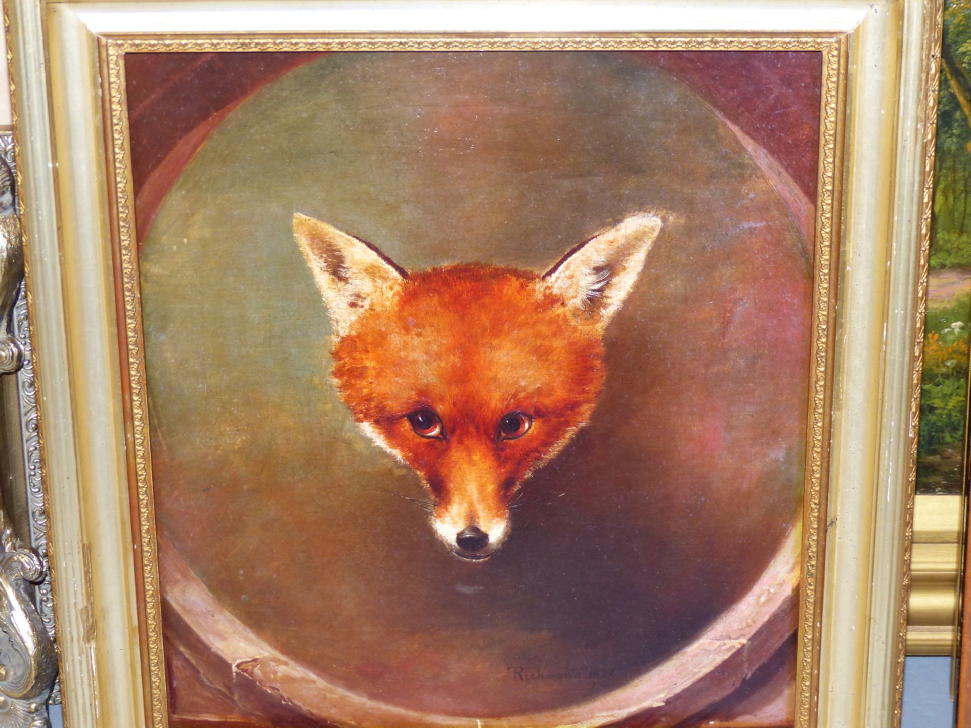 A DECORATIVE PICTURE OF A FOX AFTER RICHMOND. 40 x 37cms - Image 12 of 17