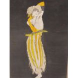 WALTER SCHNACKENBERG, GERMAN 1880-1961, PLATE #4 "SCHERZO I" FROM BALLET & PANTOMIME PORTFOLIO