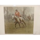 AFTER SNAFFLES (CHARLES JOHNSON PAYNE) A PENCIL SIGNED COLOUR PRINT ENTITLED MERRY ENGLAND. 45 x