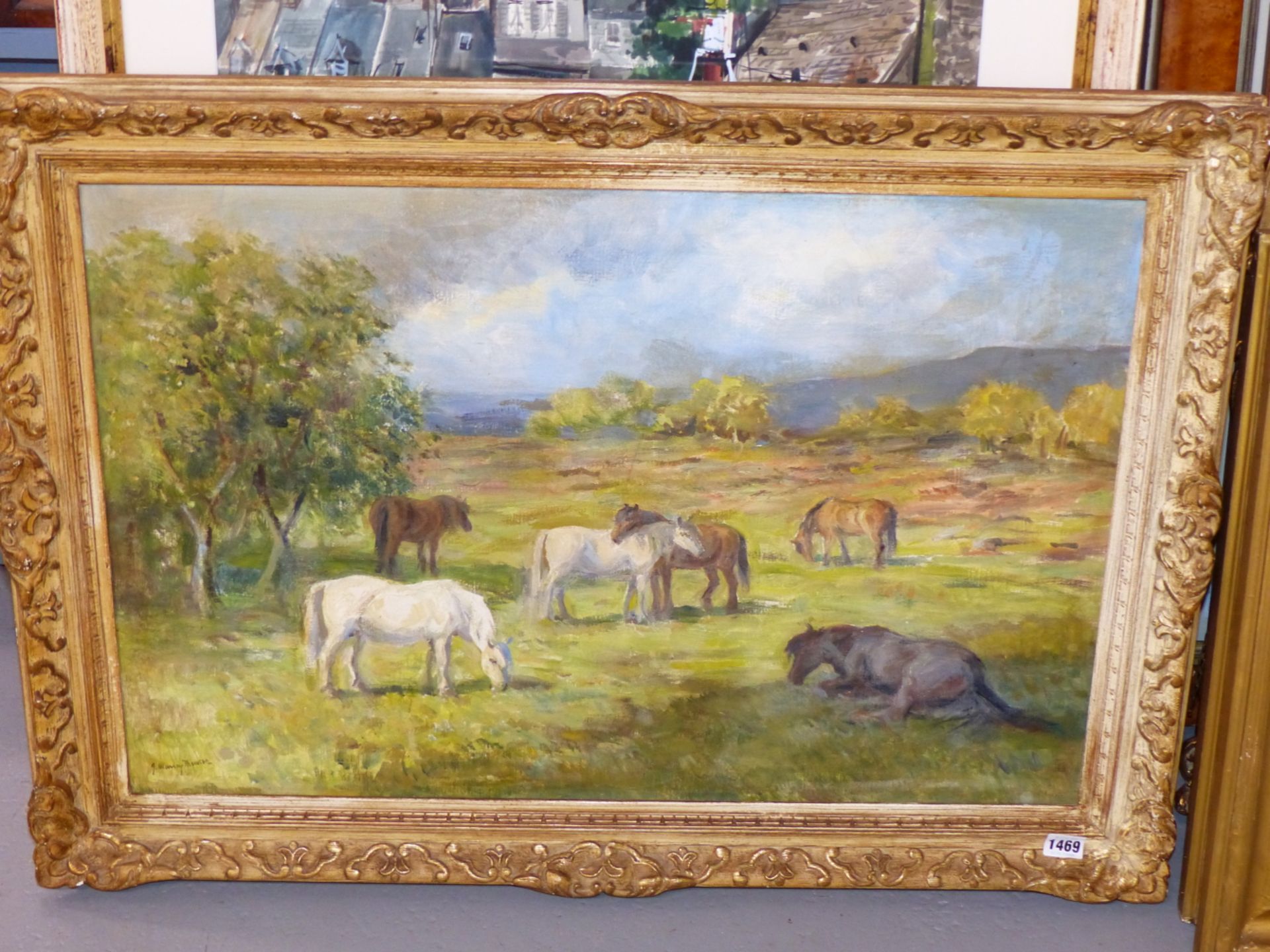 J. MURRAY THOMSON (1885-1974) ARR. GRAZING, SIGNED, OIL ON CANVAS. 50 x 77cms - Image 3 of 5