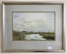Margaret Glass (British, b.1950), 'After Rain, Cley', pastel, signed, dated 1979 (verso),