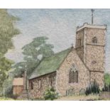 B.E.Ward (British, 20th century), 'Swainsthorpe - Norfolk' plus 'Caistor St Edmunds - Norfolk',