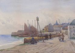 British School, Early 20th Century, 'Harbour Light, St Monans', watercolour, signed in ink lower