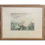 Anna Pugh (British, 20th century), 'Dragonfly', etching with aquatint on wove paper, limited