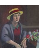 Sidney F Homer RBSA (British, 1912-1993), The Flower Seller , Oil on board, signed. 10.5x10ins