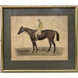 Currier & Ives (pub), circa 1875, "Miss Woodford", hand coloured lithograph, 10.5x13.5ins,