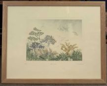 Anna Pugh (British, 20th century), 'Bonsai Beach', etching with aquatint on wove paper, limited