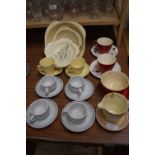 Mixed Lot: Various assorted tea and coffee ware plus further retro Beswick Dawn Chorus bowls