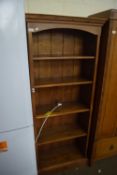 Modern pine bookcase cabinet, 79cm wide