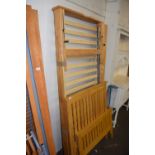 Disassembled single bed frame