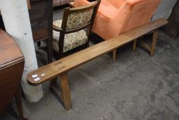 Antique wooden bench probably French