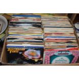 Box of various assorted singles