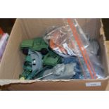 A large quantity of 1970s-1980s plastic toy soldiers, vehicles, weaponry and accessories.